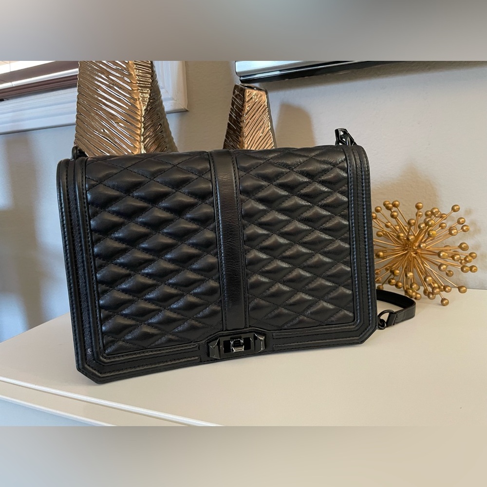 Rebecca Minkoff Elegant Black Quilted Women's Bag